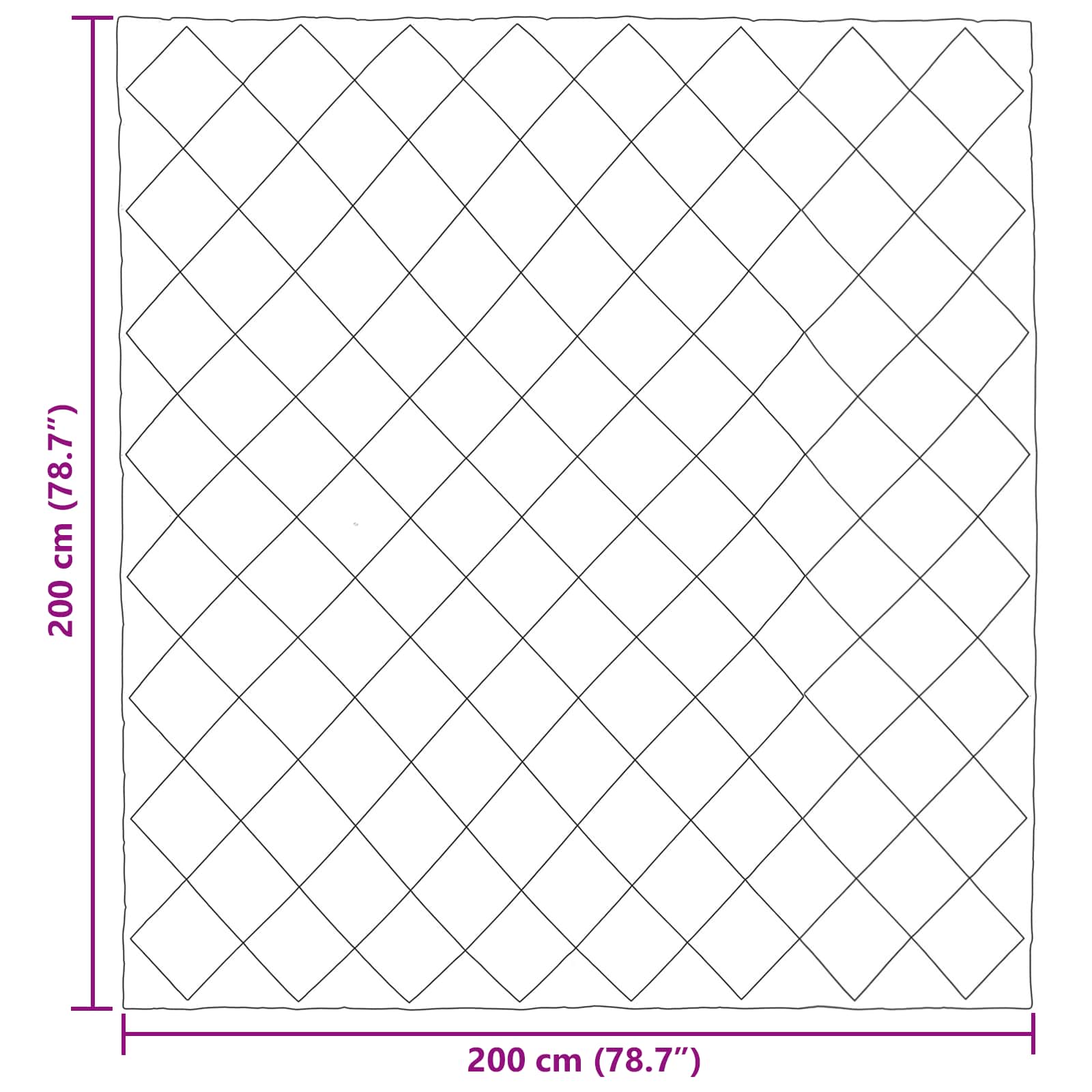 Téli takaró zöld és antracit 200 x 200 cm mikroszál