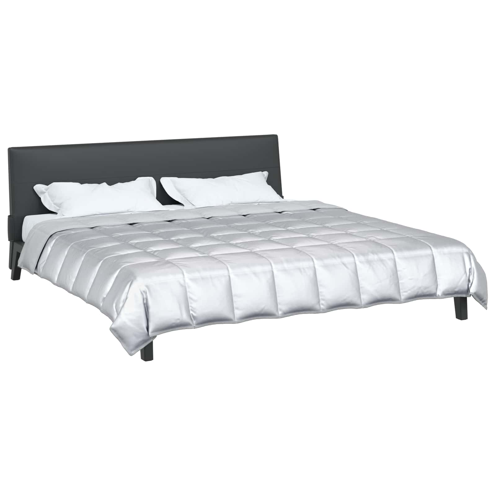 Nyári takarmány ezüst 220 x 240 cm satin és mikroszálas