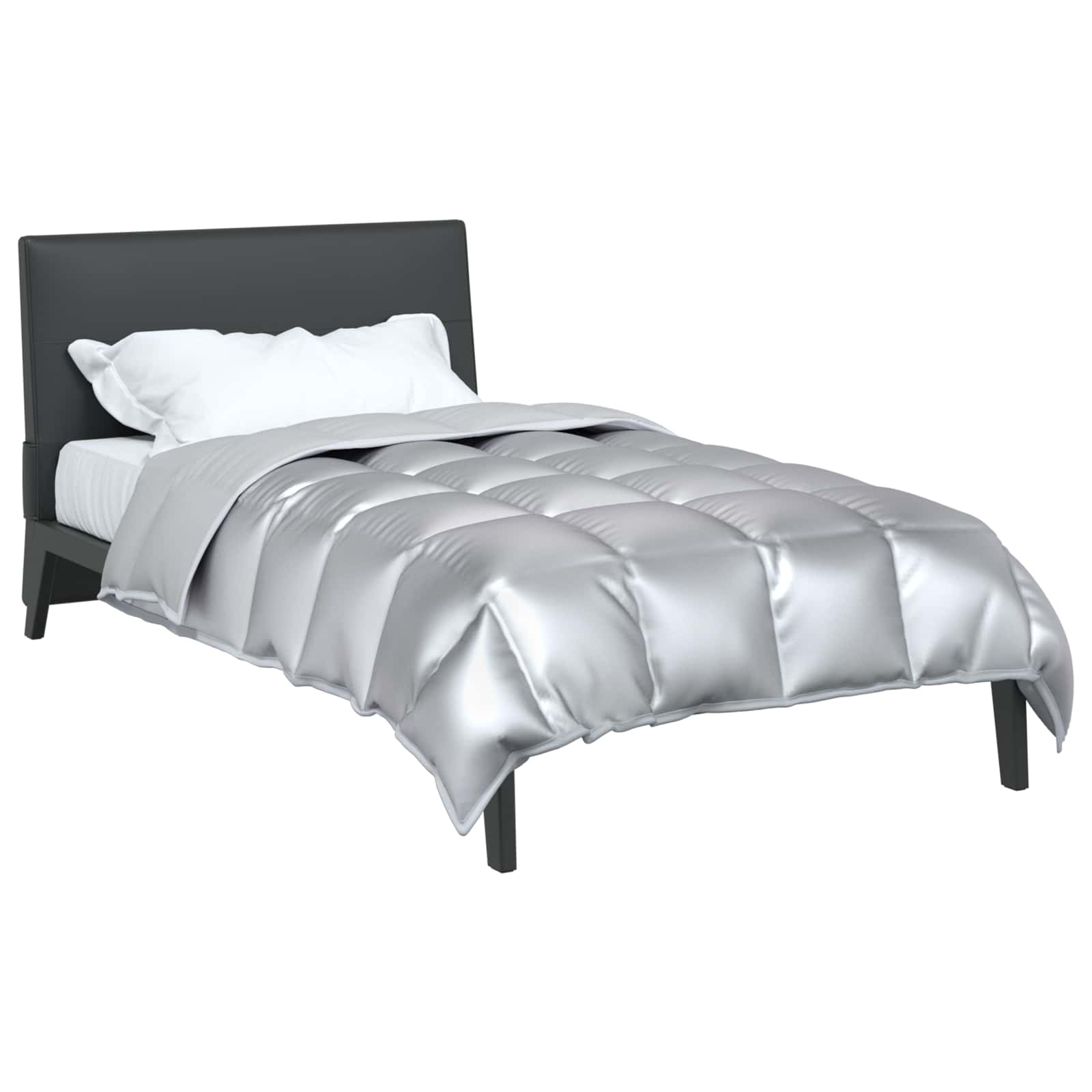Téli takaró ezüst 140 x 220 cm satin és mikroszálas