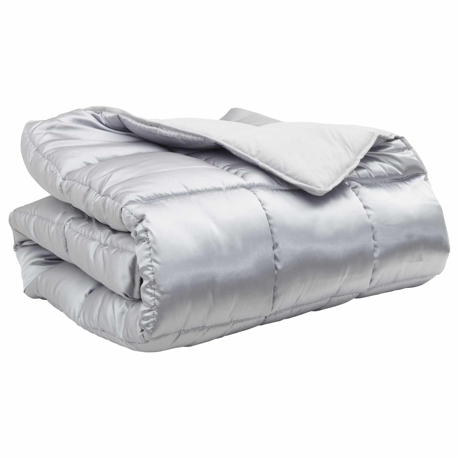 Téli takaró ezüst 240 x 260 cm satin és mikroszálas