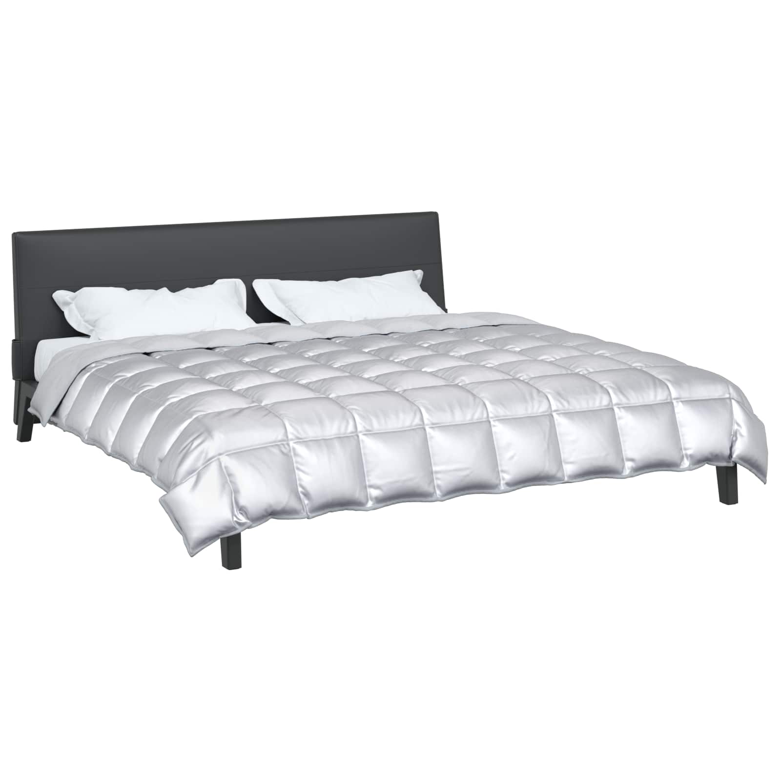 Téli takaró ezüst 240 x 260 cm satin és mikroszálas