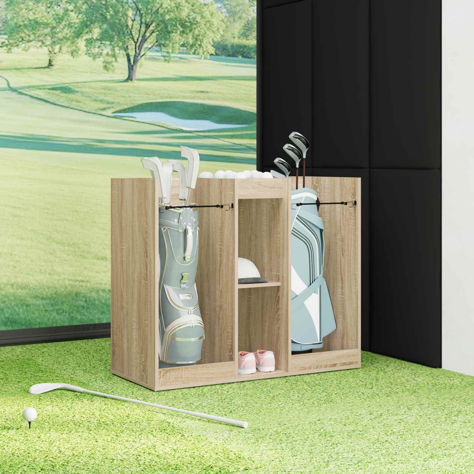Golf szekrény egyszínű sonoma tölgy 102 x 45 x 85,5 cm