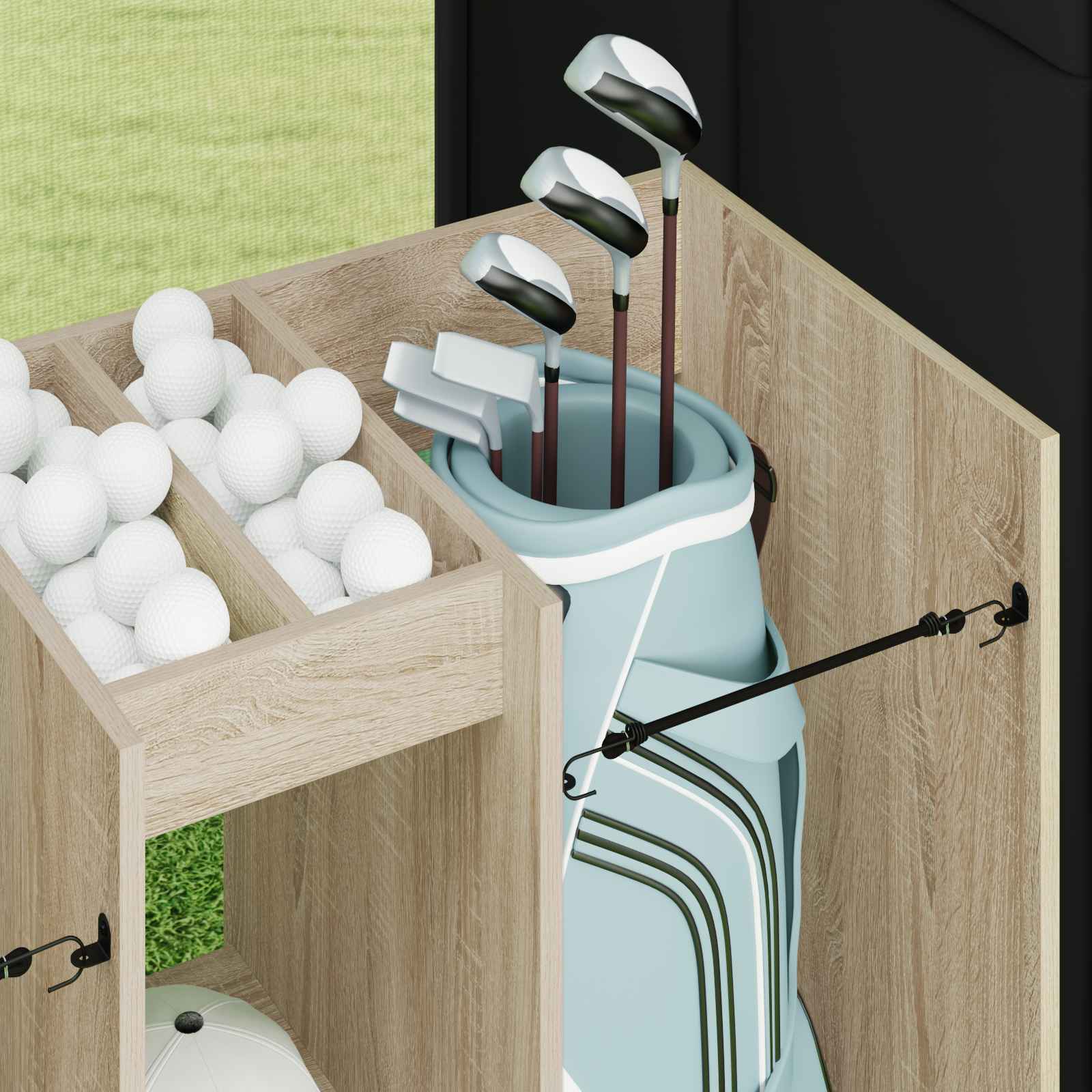 Golf szekrény egyszínű sonoma tölgy 102 x 45 x 85,5 cm