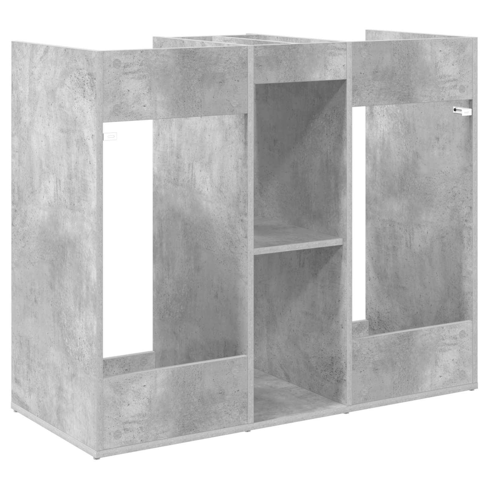 Golf szekrény egyszínű beton szürke 65 x 45 x 98 cm