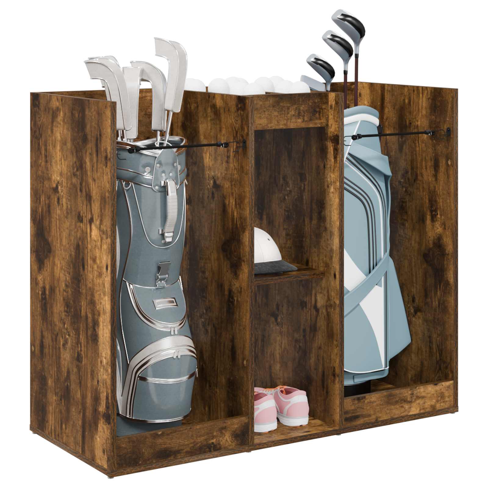Golf szekrény egyszínű füstölt tölgy 102 x 45 x 85,5 cm