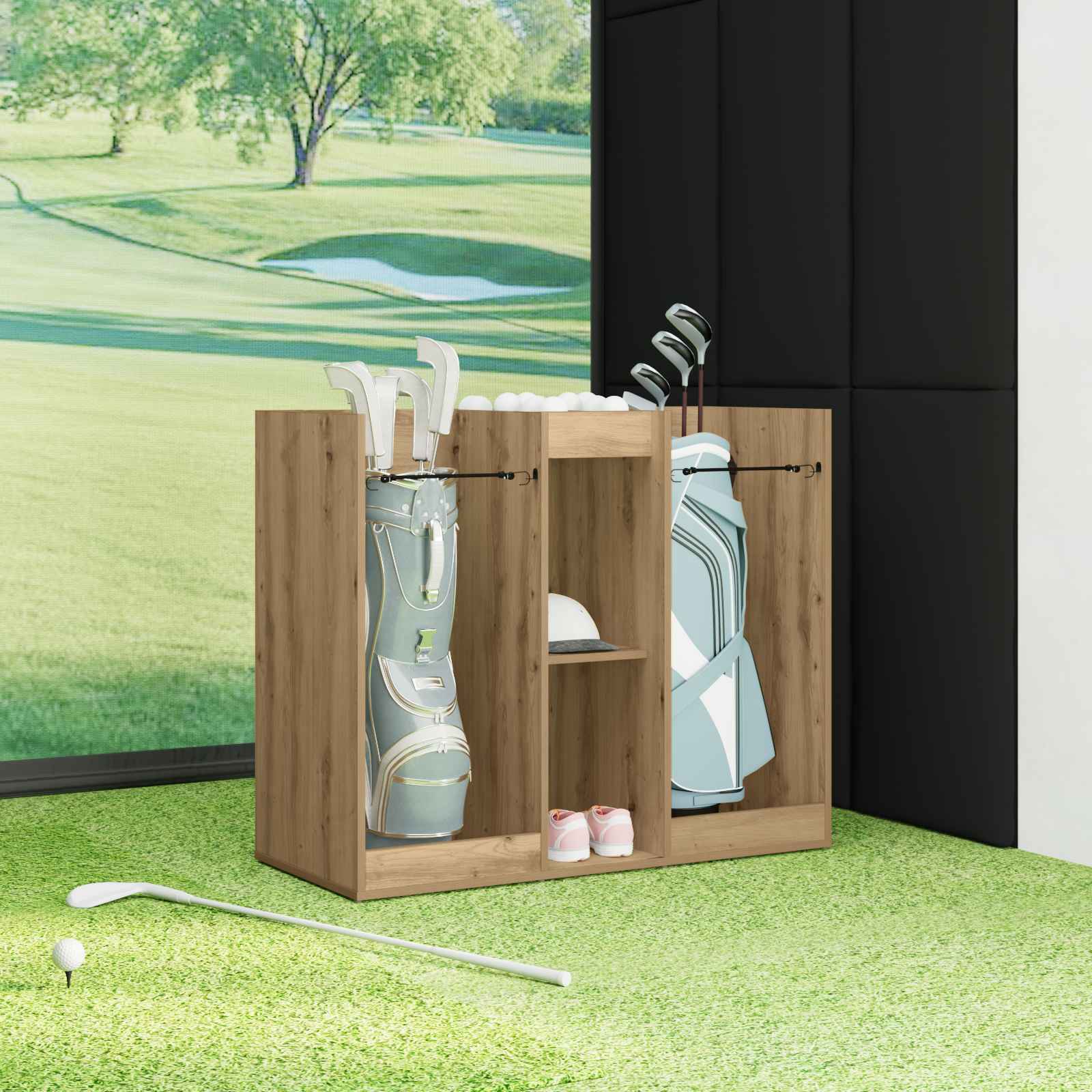 Golf szekrény egyszínű artisan tölgy 102 x 45 x 85,5 cm