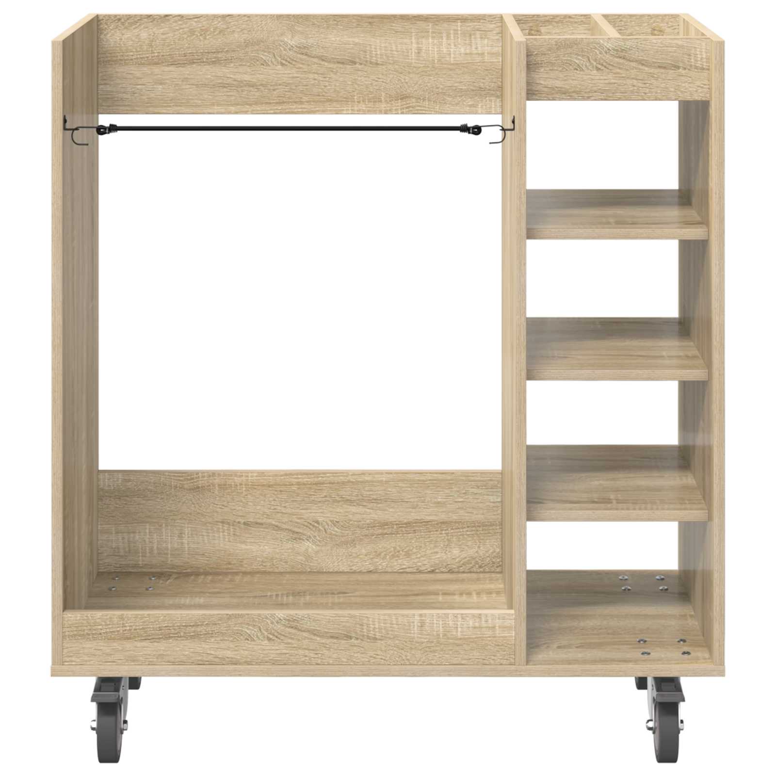 Golf szekrény kerékkel egyszínű sonoma tölgy 65 x 45 x 98 cm