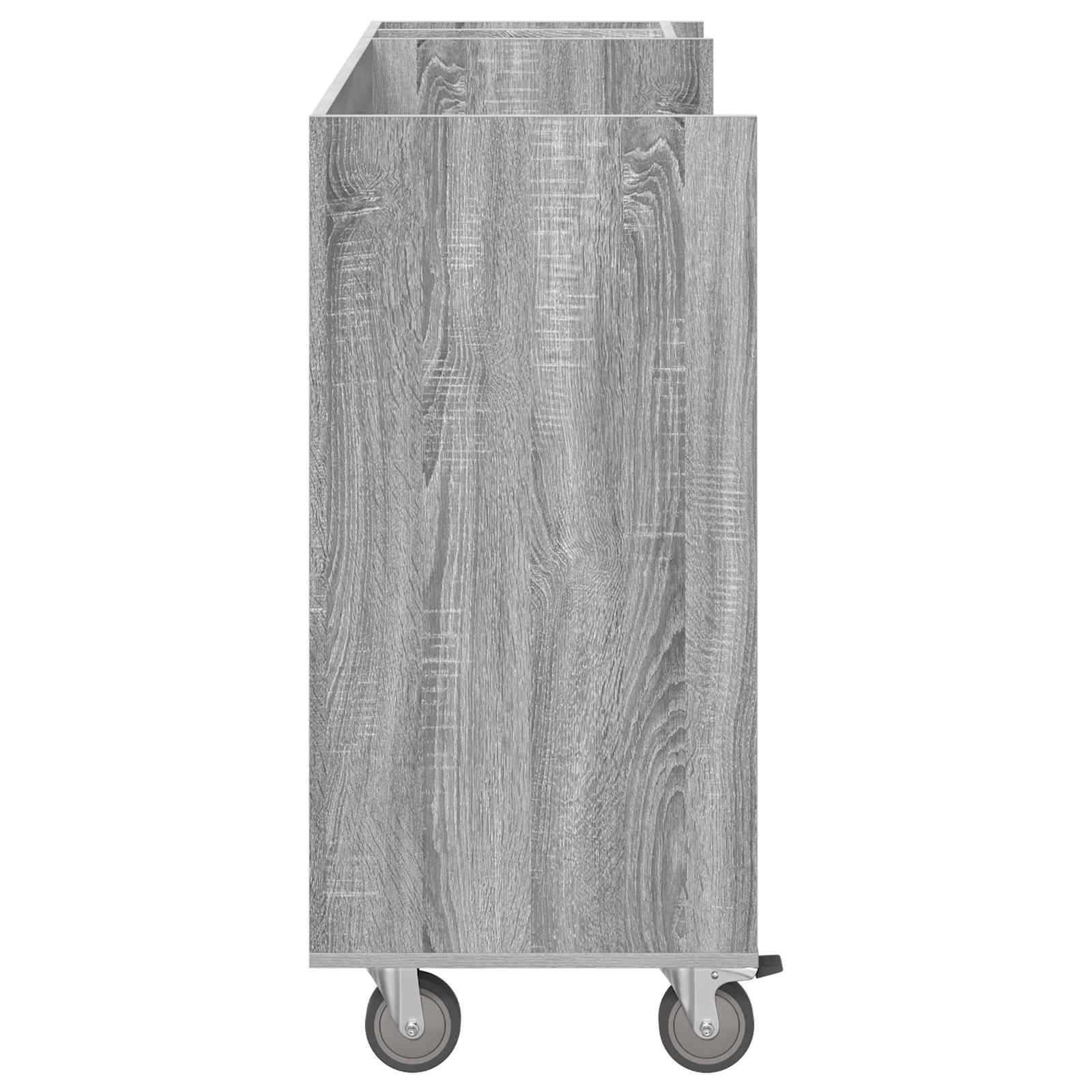 Golf szekrény kerékkel egyszínű szürke sonoma 120 x 45 x 98 cm