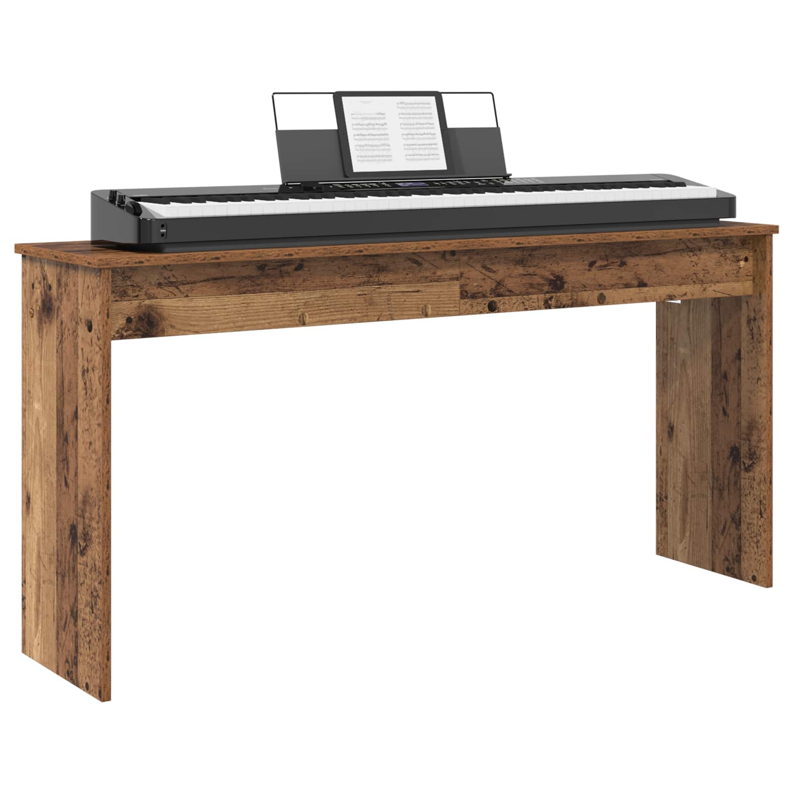 Billentyűállvány öreg fa 130 x 32 x 64 cm faanyag