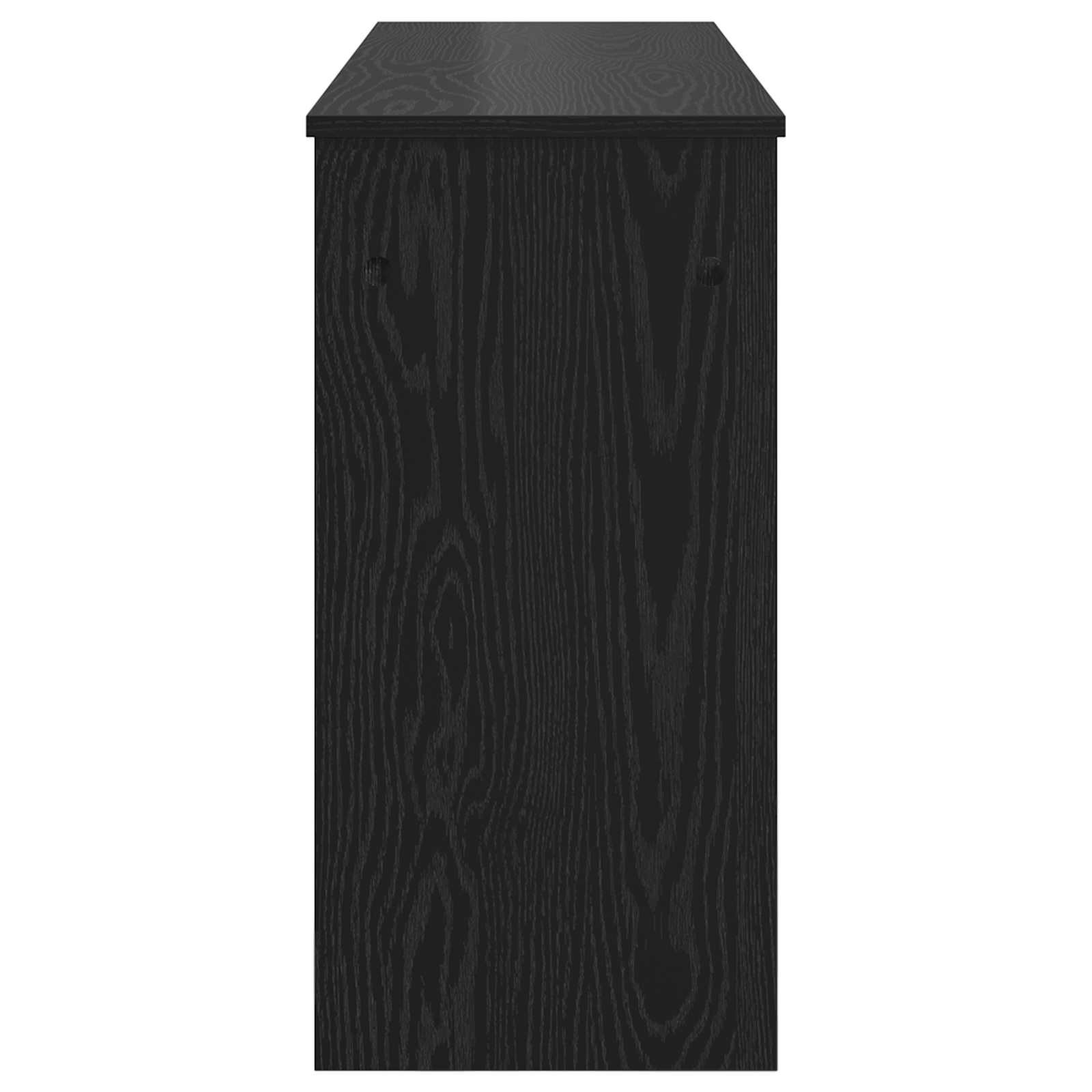 Billentyűállvány fekete tölgy 120 x 32 x 64 cm faanyag