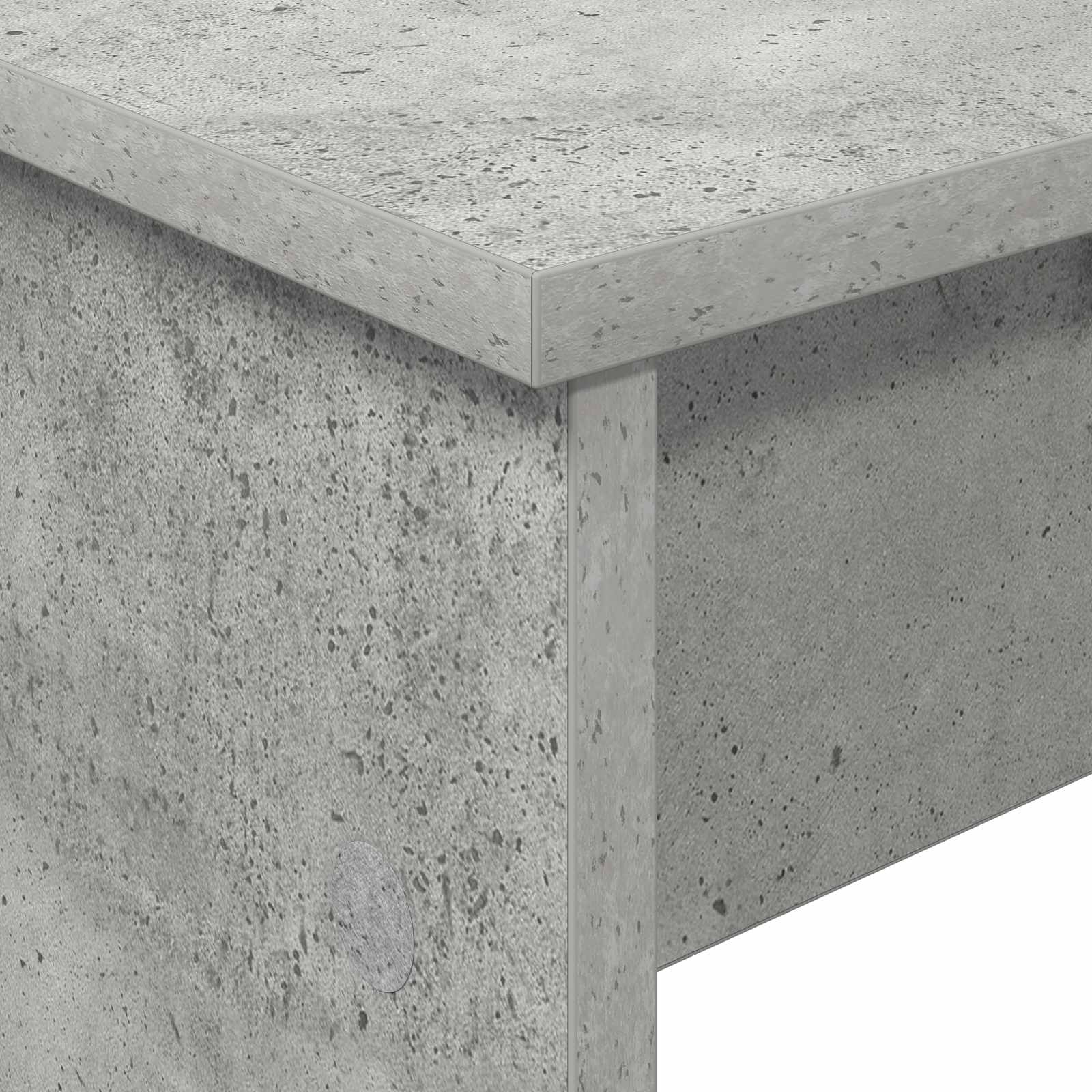 Billentyűállvány beton szürke 120 x 32 x 64 cm faanyag