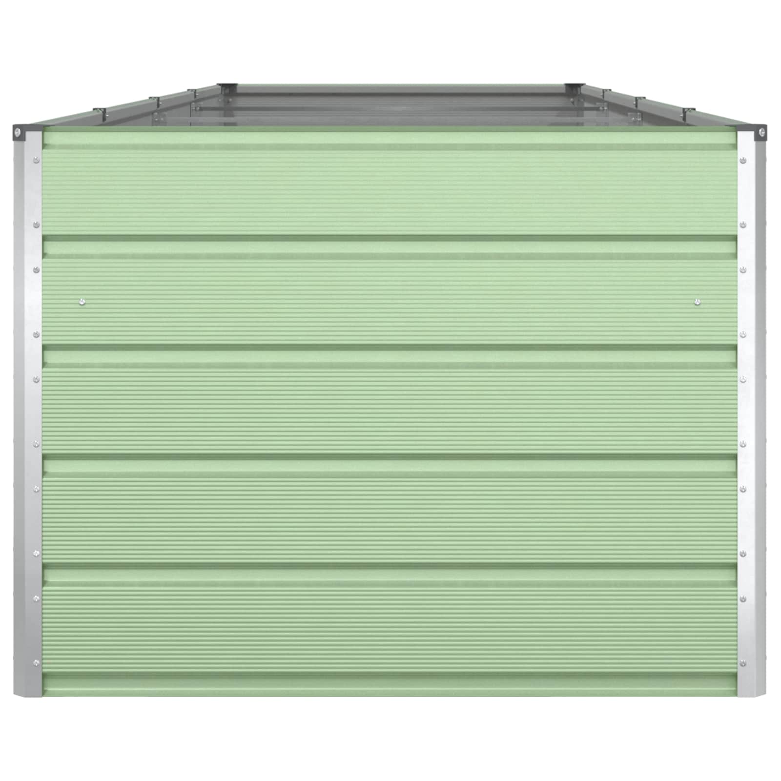Növénytartó pasztell zöld 385 x 100 x 75 cm horganyzott acél