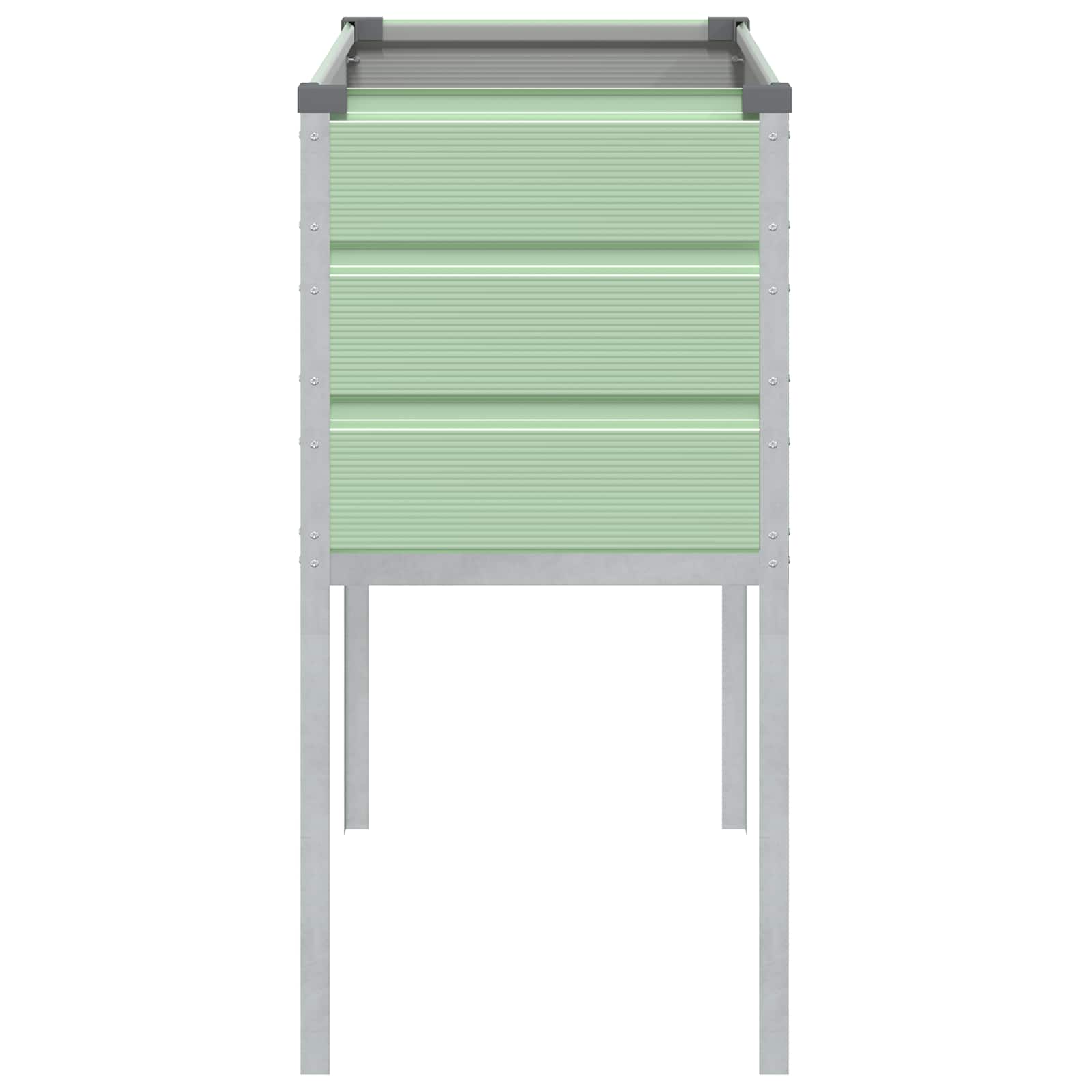 Növénytartó pasztell zöld 100 x 45 x 90 cm horganyzott acél