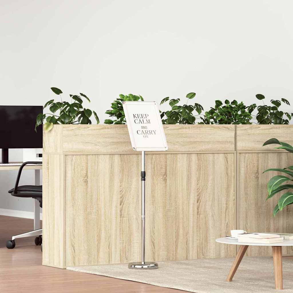 Kiállító állvány ezüst 25 x 25 x 125 cm alumínium