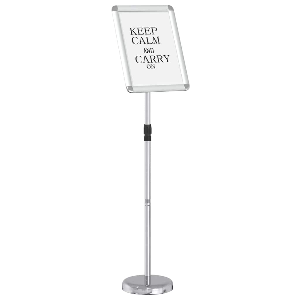 Kiállító állvány ezüst 25 x 25 x 125 cm alumínium