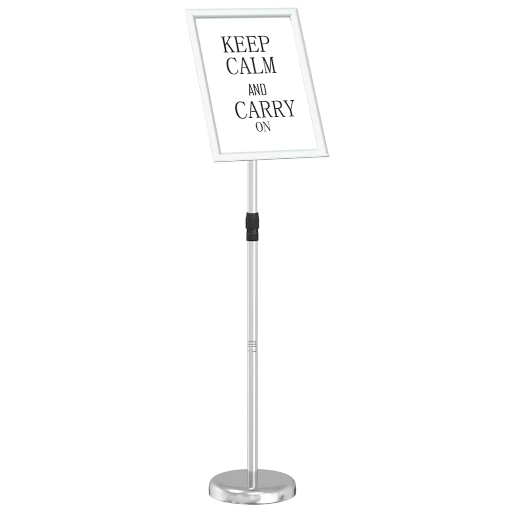 Kiállító állvány ezüst 25 x 25 x 125 cm alumínium