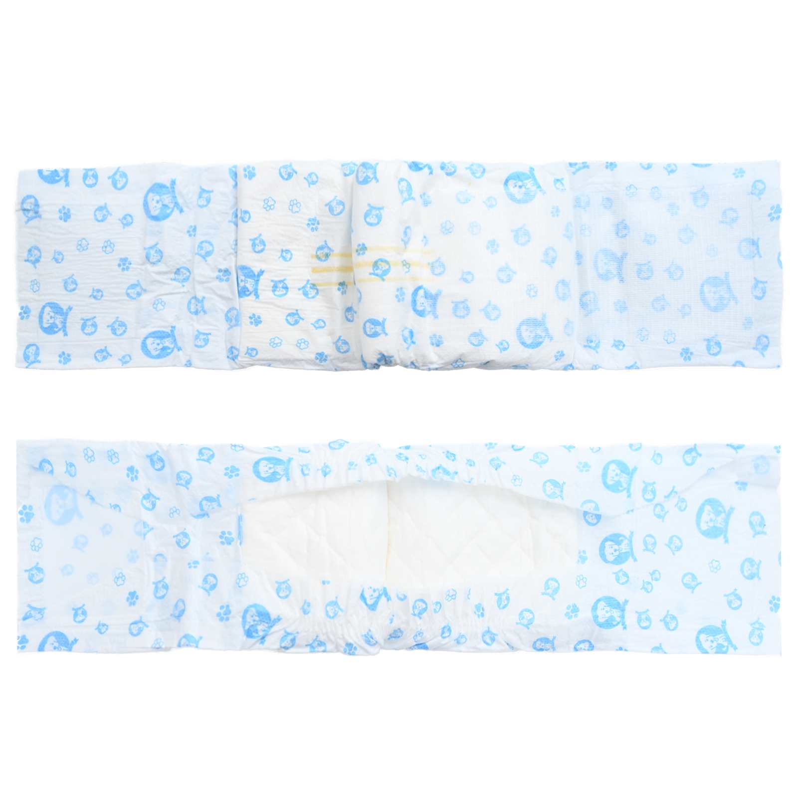 Eldobható hím kutya pelenka 30 pcs fehér m