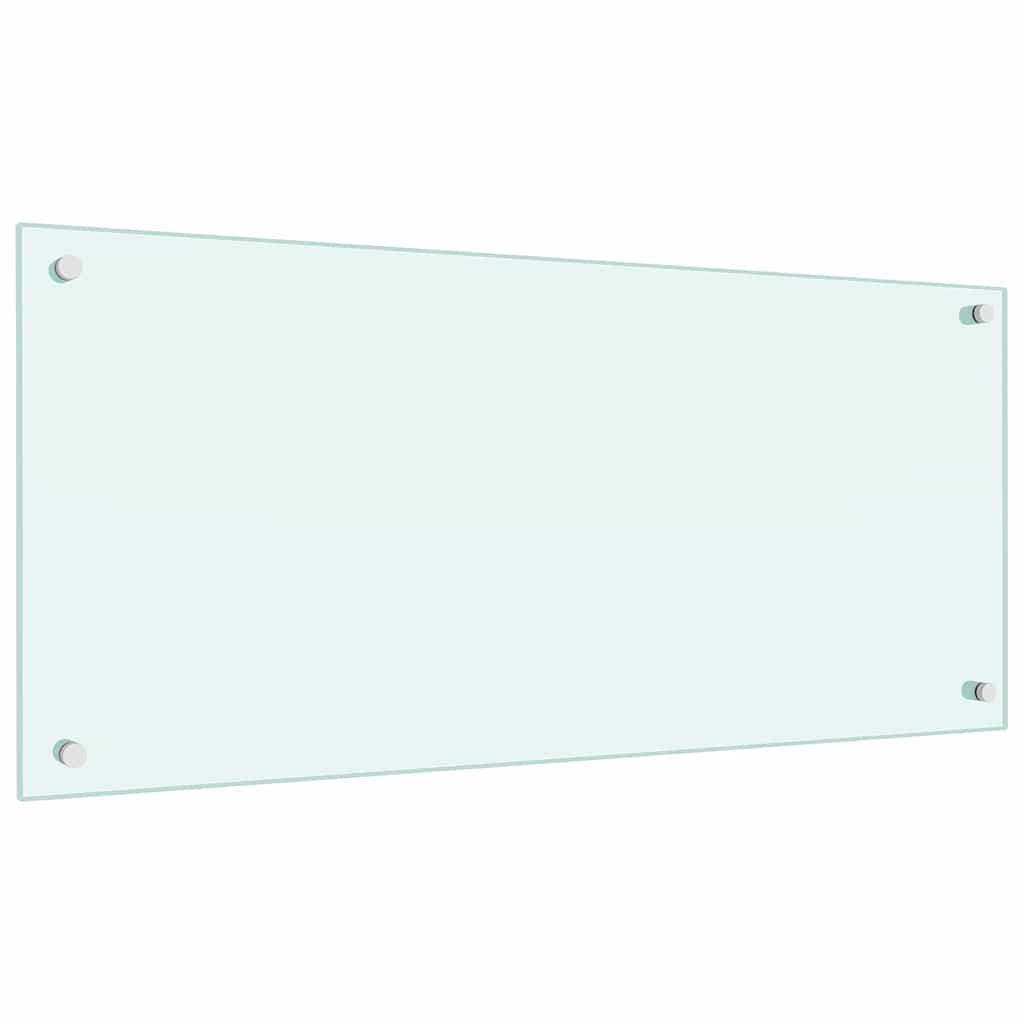 Konyhai hátfal 2 pcs fehér 90 x 40 cm edzett üveg