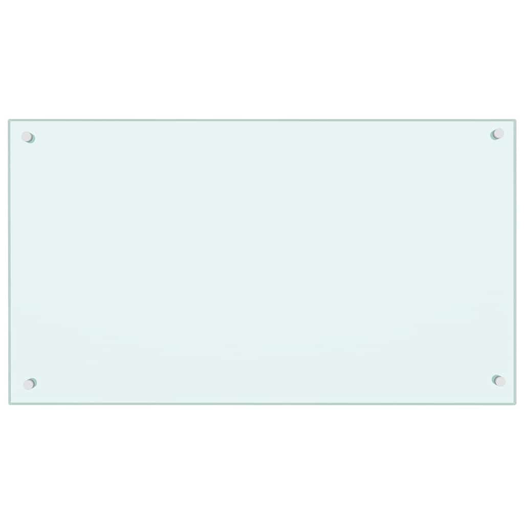 Konyhai hátfal 2 pcs fehér 90 x 50 cm edzett üveg