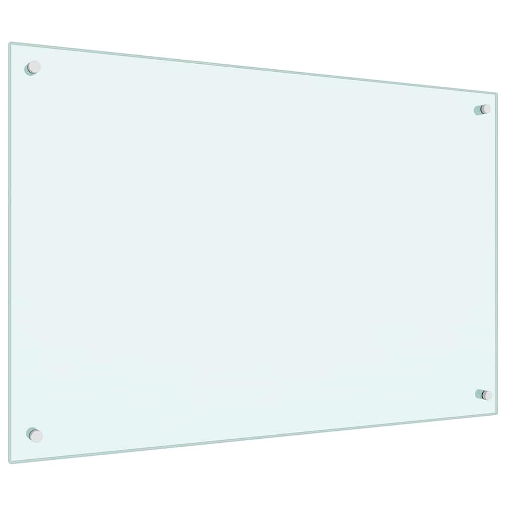 Konyhai hátfal 2 pcs fehér 90 x 60 cm edzett üveg