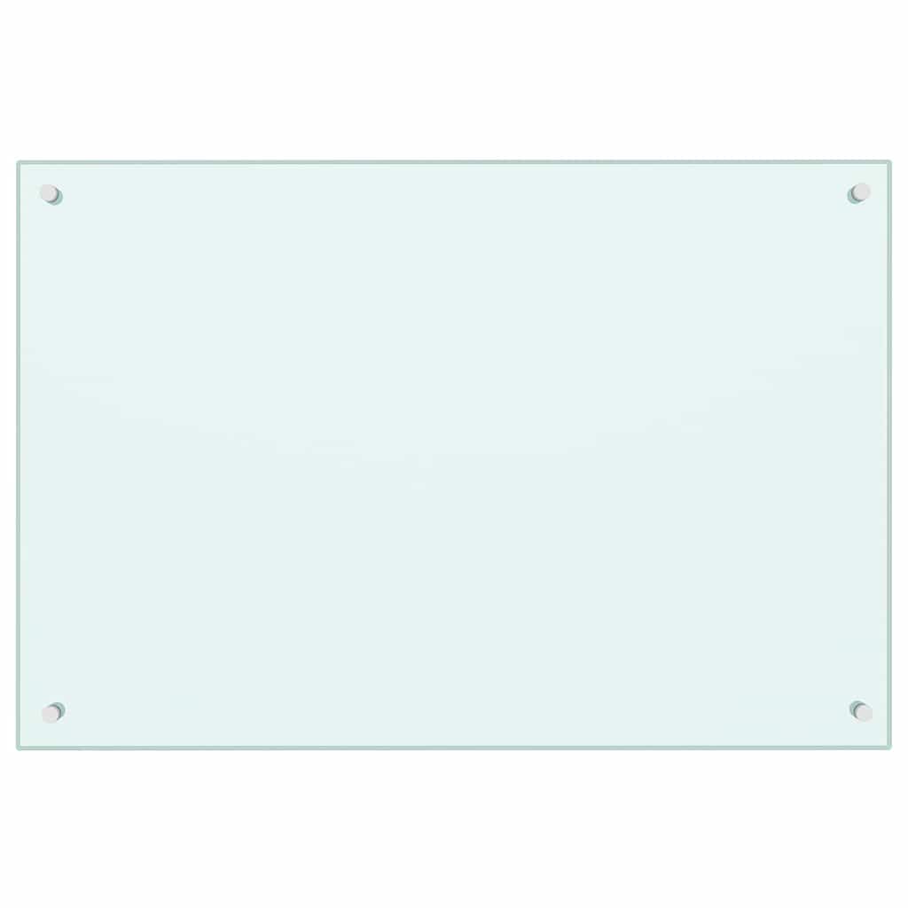 Konyhai hátfal 2 pcs fehér 90 x 60 cm edzett üveg