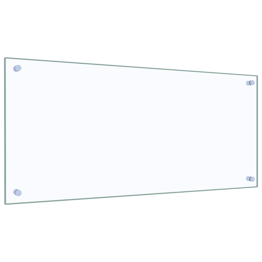 Konyhai hátfal 2 pcs átlátszó 90 x 40 cm edzett üveg