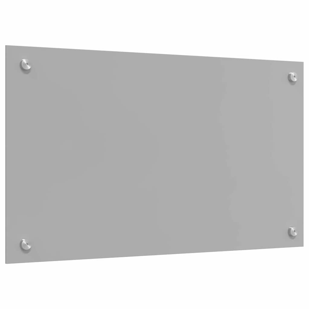 Konyhai hátfal 2 pcs világosszürke 70 x 40 cm edzett üveg