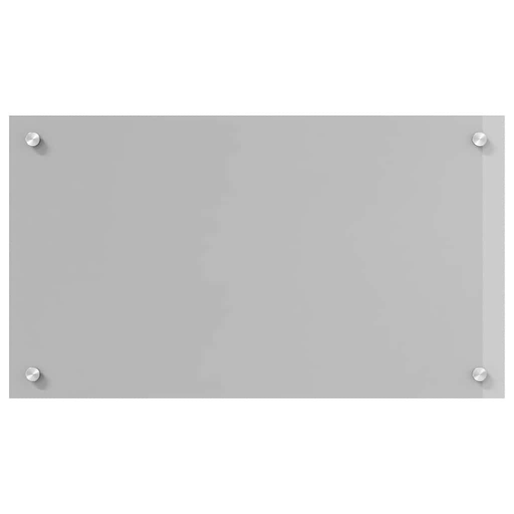 Konyhai hátfal 2 pcs világosszürke 70 x 40 cm edzett üveg