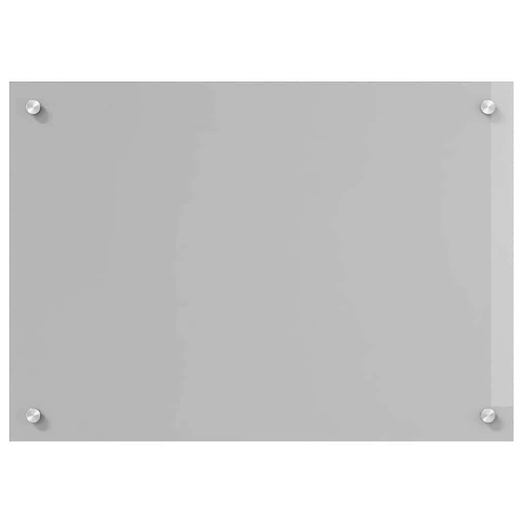 Konyhai hátfal 2 pcs világosszürke 70 x 50 cm edzett üveg