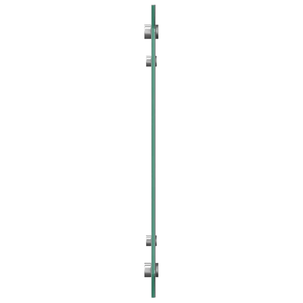Konyhai hátfal 2 pcs világosszürke 80 x 40 cm edzett üveg