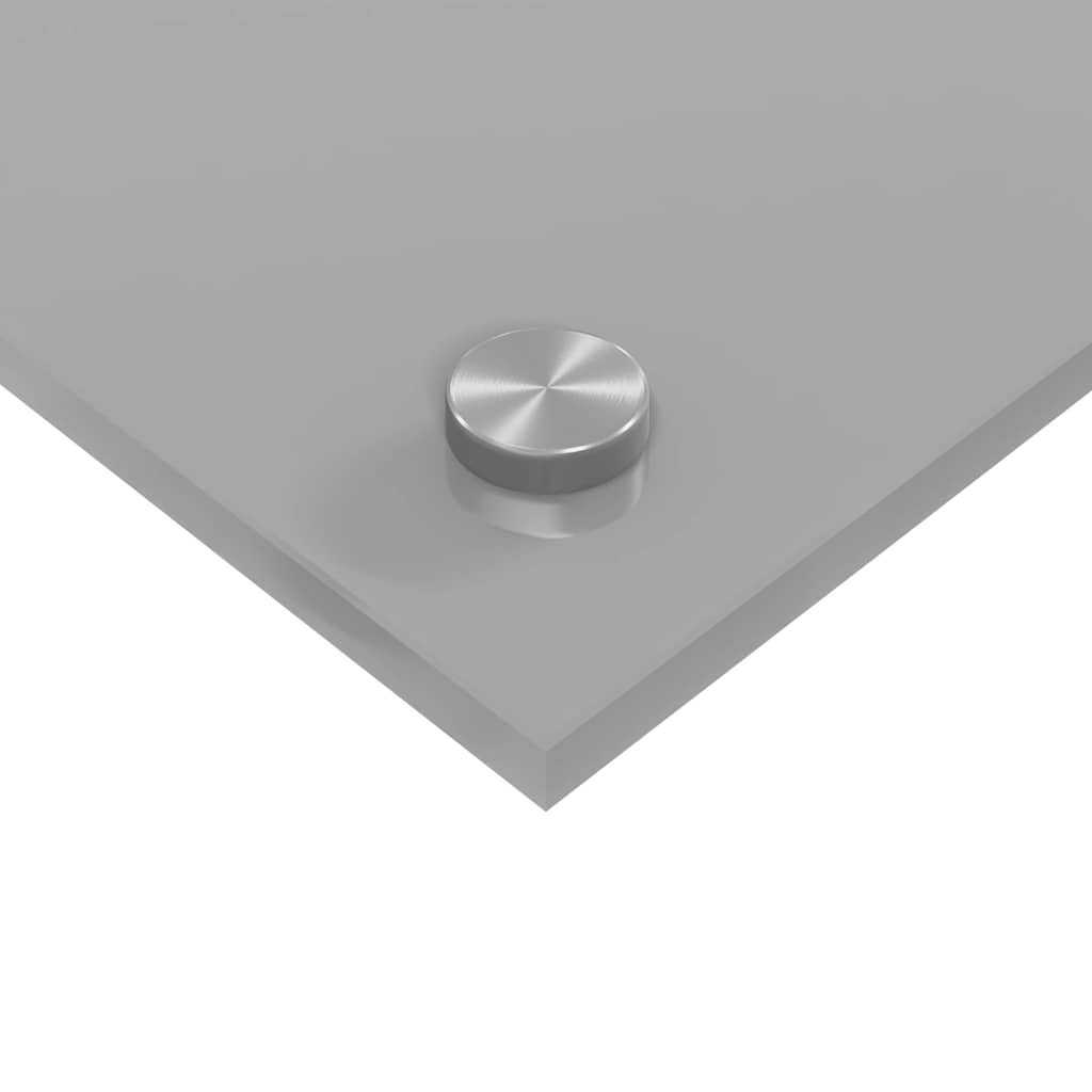 Konyhai hátfal 2 pcs világosszürke 90 x 40 cm edzett üveg