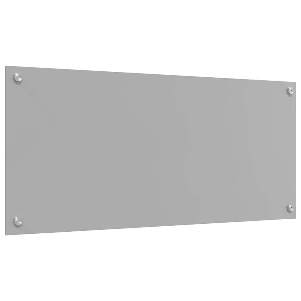 Konyhai hátfal 2 pcs világosszürke 90 x 40 cm edzett üveg