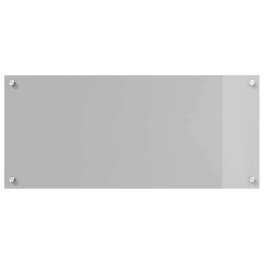 Konyhai hátfal 2 pcs világosszürke 90 x 40 cm edzett üveg