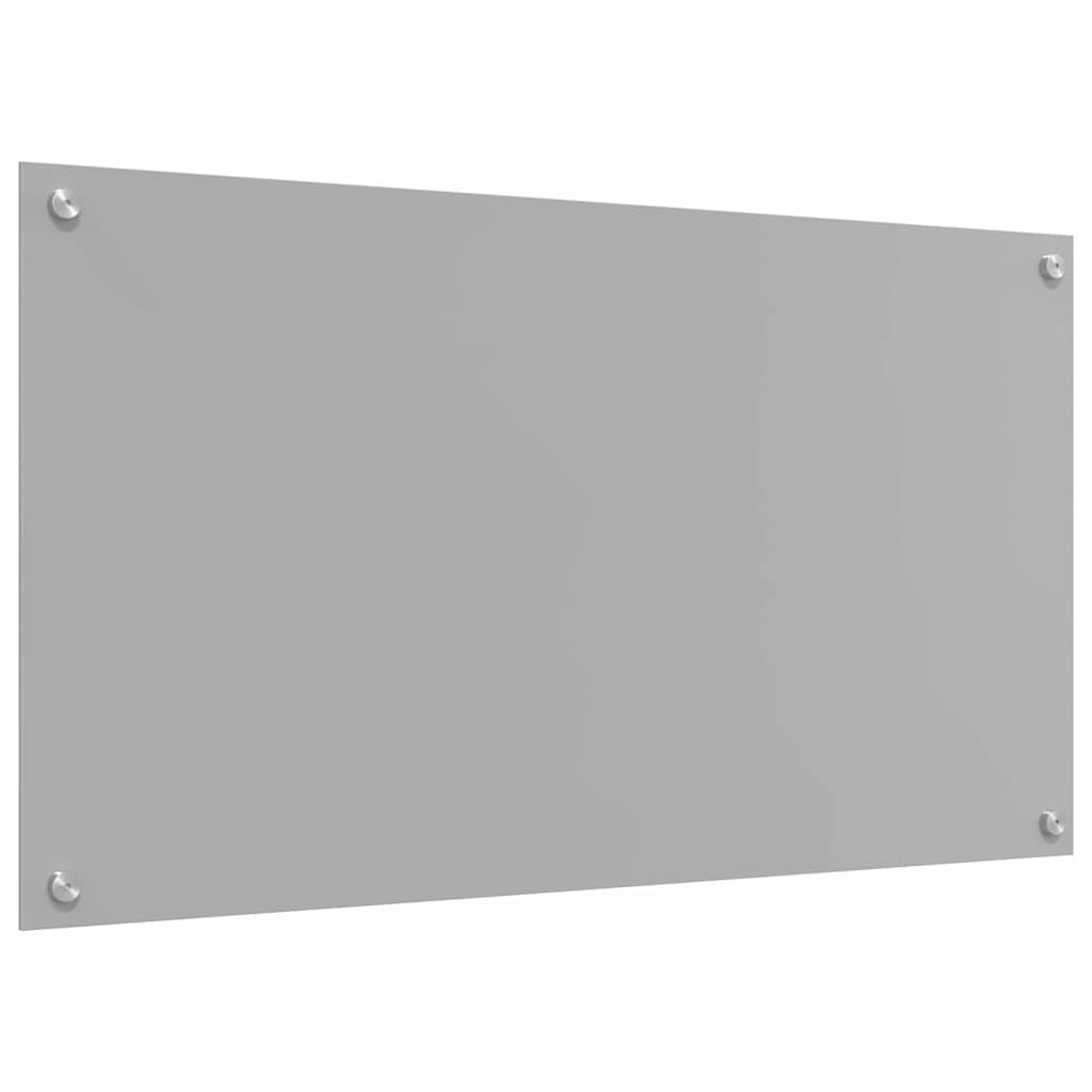 Konyhai hátfal 2 pcs világosszürke 90 x 50 cm edzett üveg