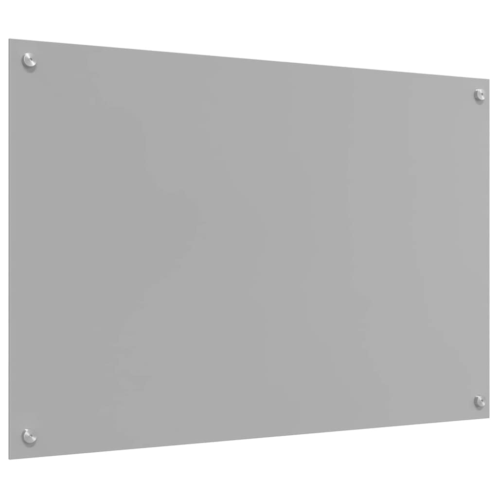 Konyhai hátfal 2 pcs világosszürke 90 x 60 cm edzett üveg