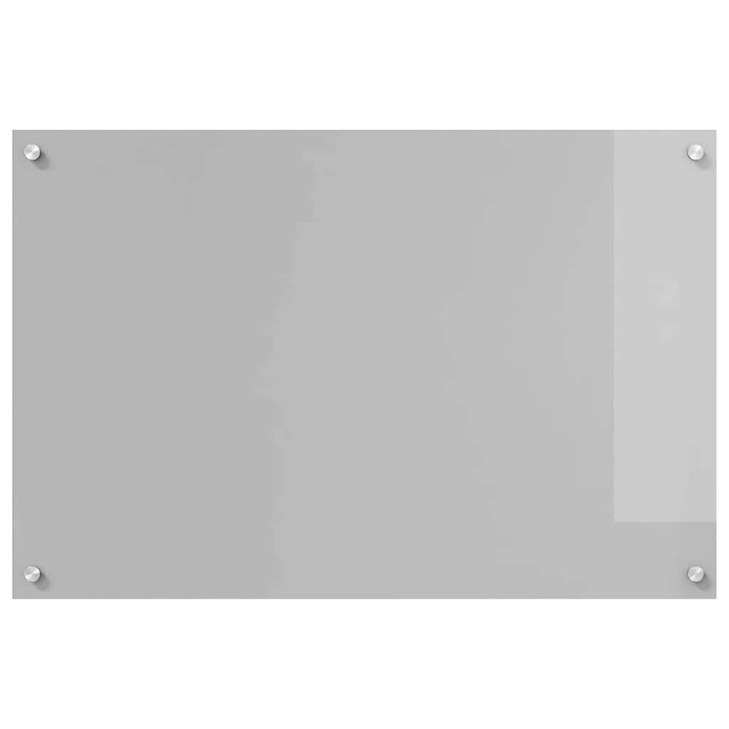 Konyhai hátfal 2 pcs világosszürke 90 x 60 cm edzett üveg