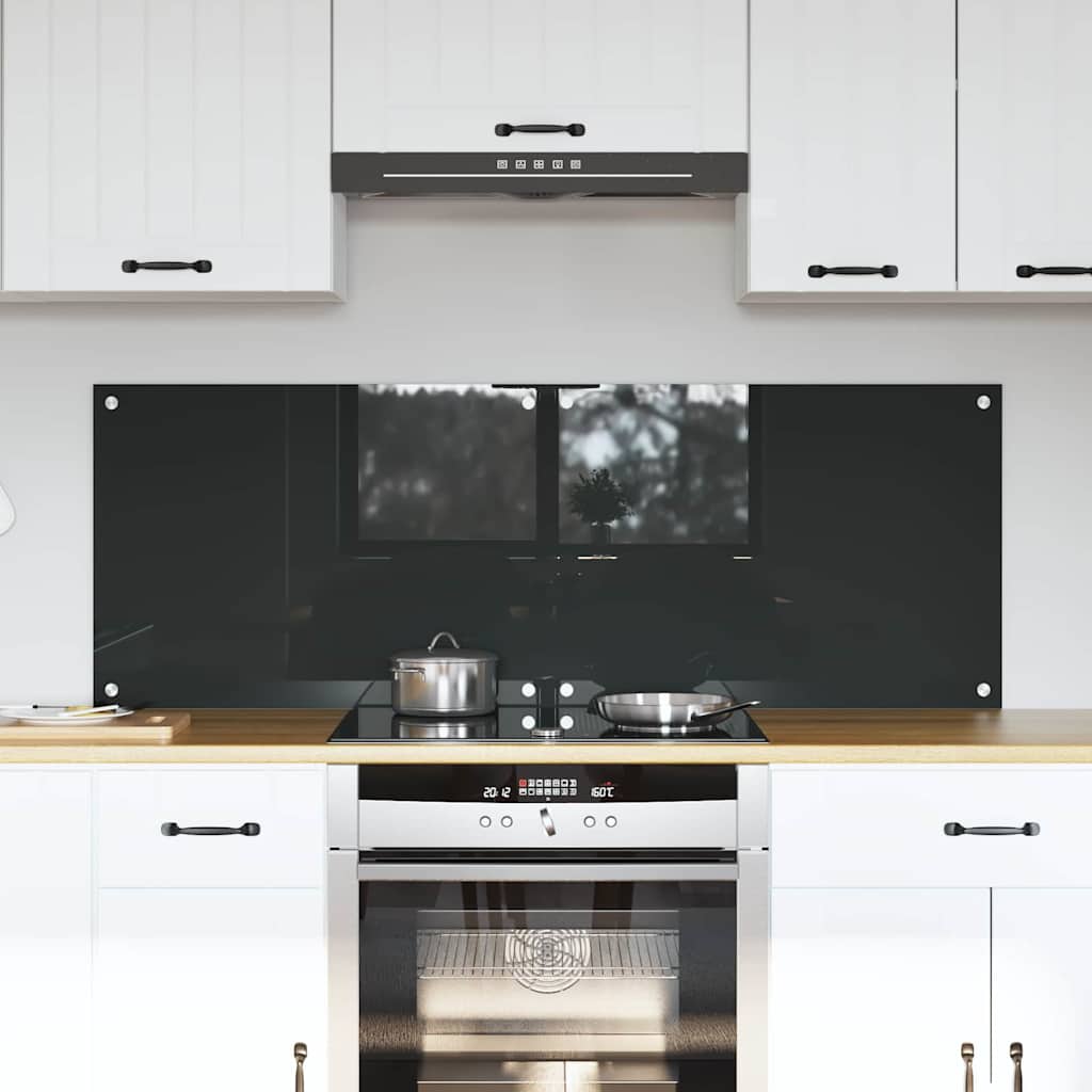 Konyhai hátfal 2 pcs sötétszürke 70 x 50 cm edzett üveg