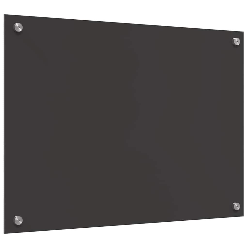 Konyhai hátfal 2 pcs sötétszürke 70 x 50 cm edzett üveg