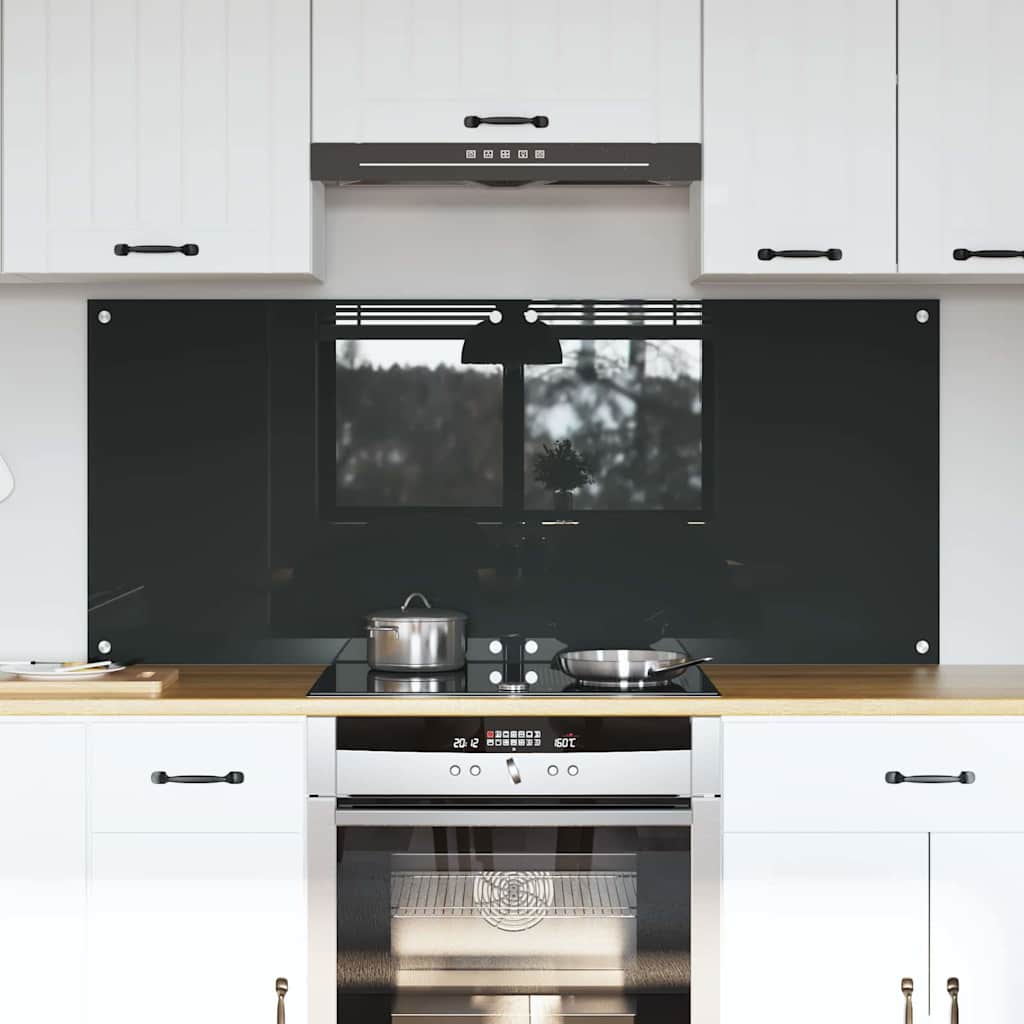 Konyhai hátfal 2 pcs sötétszürke 70 x 60 cm edzett üveg