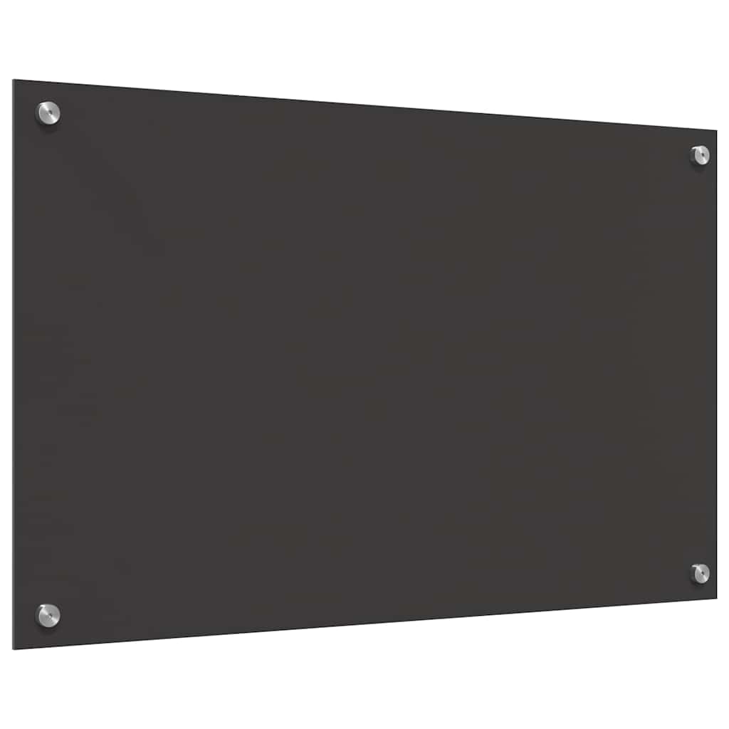 Konyhai hátfal 2 pcs sötétszürke 80 x 50 cm edzett üveg