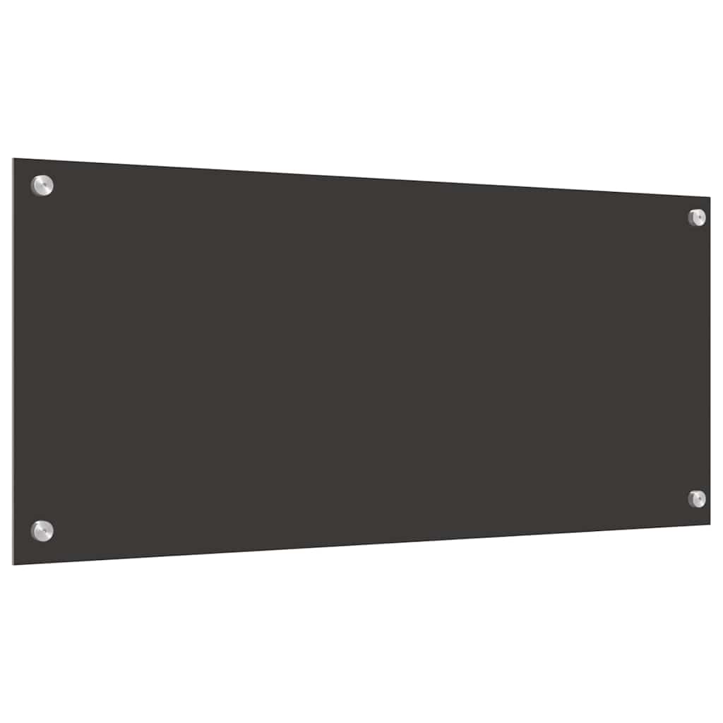 Konyhai hátfal 2 pcs sötétszürke 90 x 40 cm edzett üveg