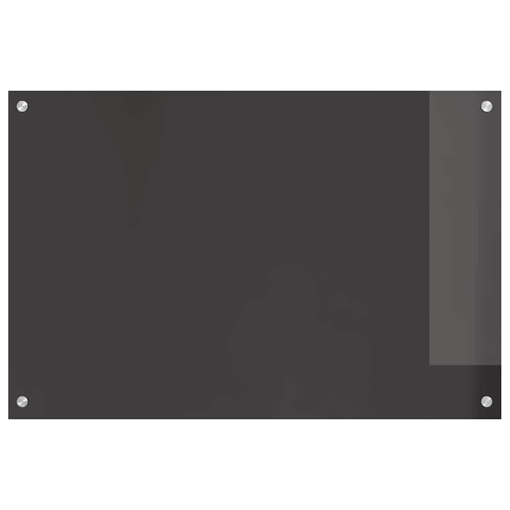 Konyhai hátfal 2 pcs sötétszürke 90 x 60 cm edzett üveg