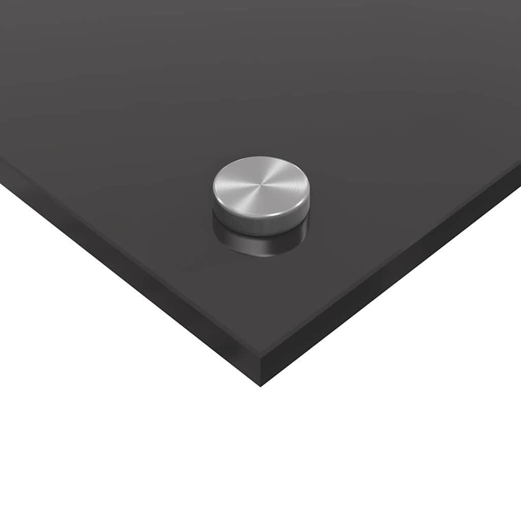 Konyhai splashback 2 pcs sötétszürke 100 x 50 cm edzett üveg