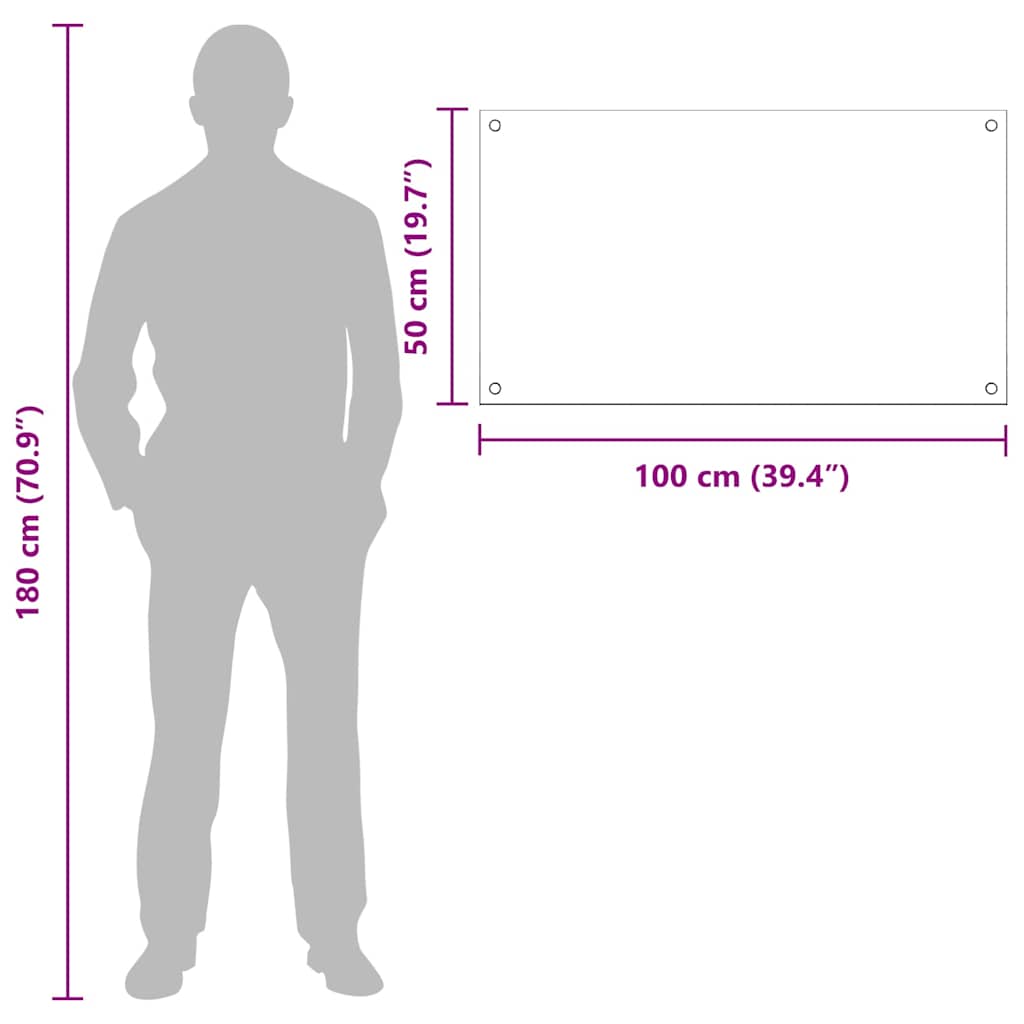 Konyhai splashback 2 pcs sötétszürke 100 x 50 cm edzett üveg