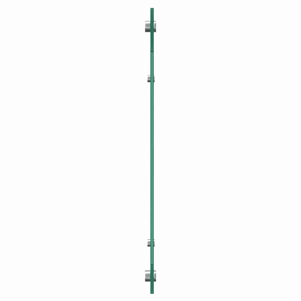 Konyhai hátfal 2 pcs fekete 120 x 50 cm edzett üveg