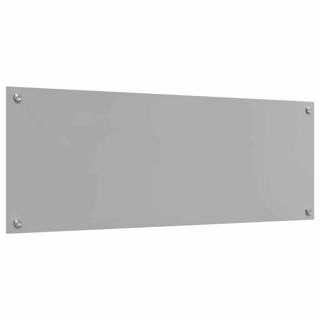 Konyhai hátfal 2 db világosszürke 110 x 40 cm edzett üveg