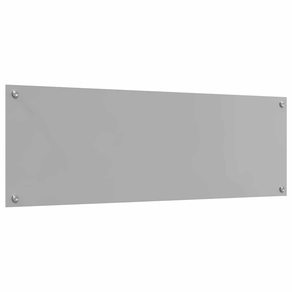 Konyhai hátfal 2 pcs világosszürke 120 x 40 cm edzett üveg