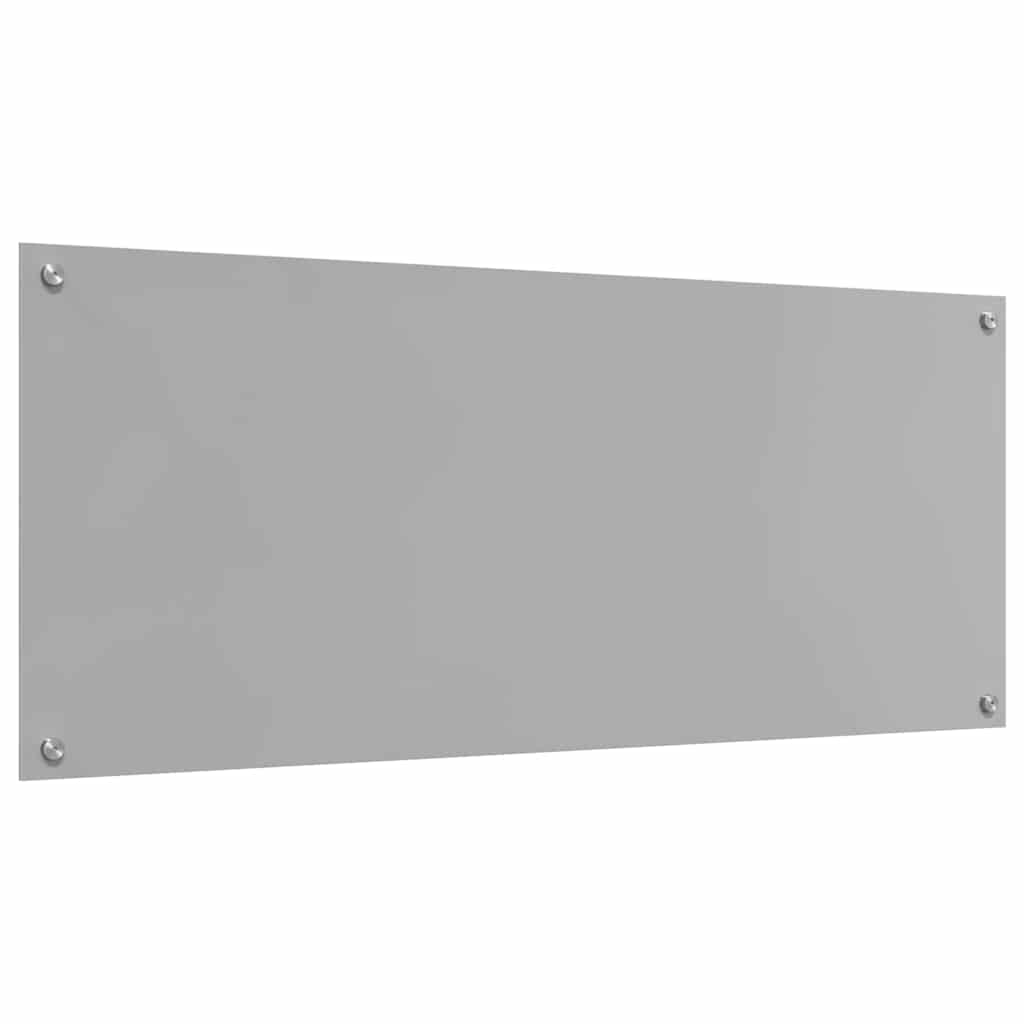 Konyhai hátfal 2 pcs világosszürke 120 x 50 cm edzett üveg