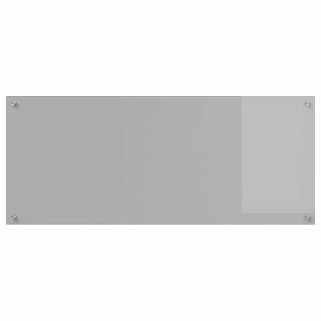 Konyhai hátfal 2 pcs világosszürke 120 x 50 cm edzett üveg