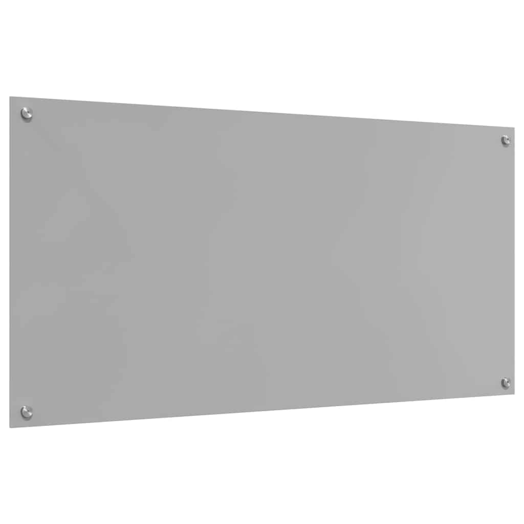 Konyhai hátfal 2 pcs világosszürke 120 x 60 cm edzett üveg